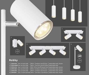 Veioza minimalista cu spot directionabil ROBBY alba