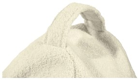 Fotoliu puf pentru copii maro cu tapițerie din țesătură bouclé Game Amuse – SLOWDOWN