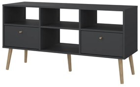 Comodă TV gri antracit 117x61 cm Bodo – Tvilum