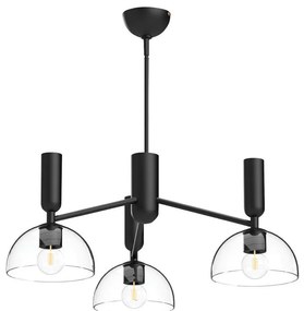 Alora Mood ALM-JUDE3-MB-CL - Lustră pe tijă JUDE, 3xE27/60W/230V, neagră