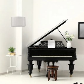 Lustră pe cablu MONTE 1xE27/60W/230V argintie