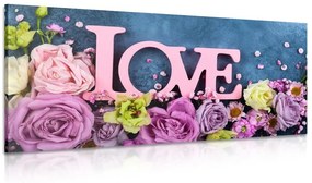 Tablou cu inscripție Love