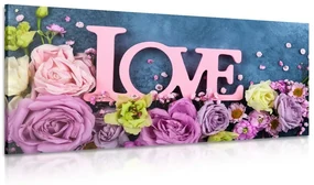 Tablou cu inscripție Love