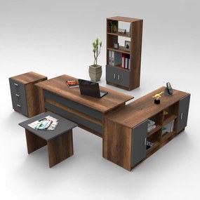 Set de mobilier de birou Linta, 140x74x60 cm