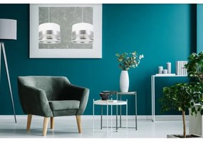 Lustră pe cablu MILO 2xE27/60W/230V argintie