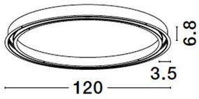 Sistem circular sina magnetica incastrabila Breda, React 120cm