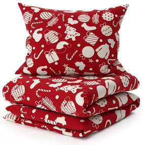 Lenjerie de pat din bumbac CRIMSON rosu Dimensiune lenjerie de pat: 70 x 90 cm | 140 x 200 cm