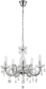 Lustră pe lanț Globo 63116-5 CUIMBRA 5xE14/40W/230V