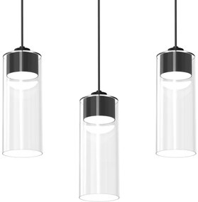 Lustră pe cablu CLARISSA 3xGX53/12W/230V neagră