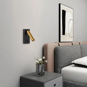 Spot LED de perete Brilagi MAYA LED/3W/230V 4000K negru/auriu