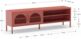 Comodă TV cărămizie 160x50 cm Diora – Marckeric