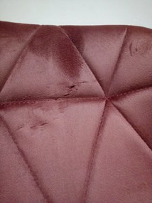 Reducere Fotoliu de birou roz inchis AVOLA VELVET II. calitate