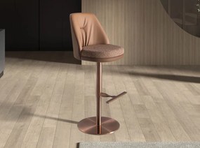 Scaun de bar pivotant cu inaltime reglabila Stool maro