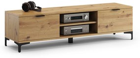 Mazzoni Dulap TV LANA 05 Stejar Artisan - SUB TV ÎN CAMERA DE ZI