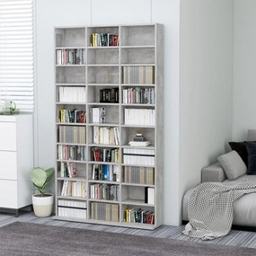 vidaXL Dulap pentru CD-uri, gri beton, 102x16x177,5 cm, lemn compozit
