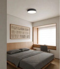Brilagi - Plafonieră pentru baie cu senzor CLARE 3xE27/24W/230V Ø 40 cm antracit IP54