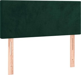 vidaXL Tăblie de pat, verde închis, 80x5x78/88 cm, catifea