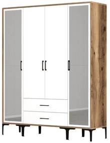 Dulap de haine Kiara RTR (Nuc + Alb). 1088537