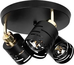 Spot ELEN 3xE27/35W/230V negru/auriu