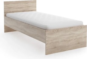 Pat ELISA 90 x 200 cm, stejar sonoma Saltea: Saltea Coco Maxi 20 cm, Somiera: cu somiera din lamele