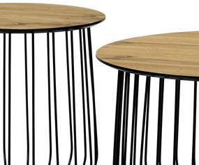 Set 2 măsuțe de cafea Adelantarla (stejar sălbatic). 1121138