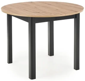 Masa de bucaterie Russell, stejar artizan / negru