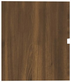 Dulap chiuveta, stejar maro, 60x38,5x45 cm, lemn prelucrat Stejar brun, Dulap pentru chiuveta, 1