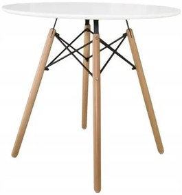 OFERTA Masa de dining alba OSLO 90x90 II. calitate