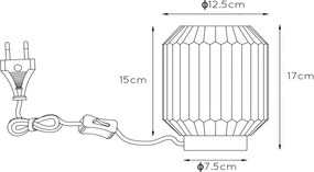 Lampă de masă Lucide 45595/01/66 SUENO 1xE14/40W/230V roz