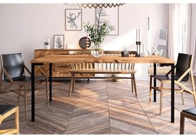 Masă dining din lemn de stejar 90x200 cm Abies – The Beds