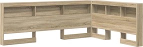 vidaXL Tăblie de depozitare cu raft Stejar Sonoma 160 cm Lemn compozit