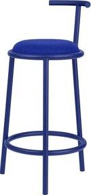 Scaun de bar albastru din metal (înălțime șezut 68 cm) Hogo – noo.ma