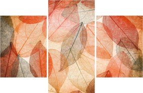 Tablou cu frunzele de toamnă pictate (90x60 cm)