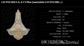 Lustra Imperial cristal Bohemia L15 572/165/1-A, 3; F 3 floor