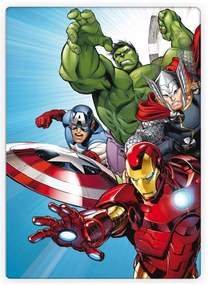 Avengers Light Blue pătură din fleece 100x140cm