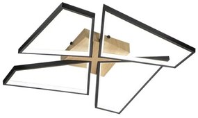 Plafonieră LED dimabilă LED/115W/230V 3000-6500K maro/negru + telecomandă