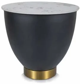 Măsuță de cafea Pafos B, marmură / negru