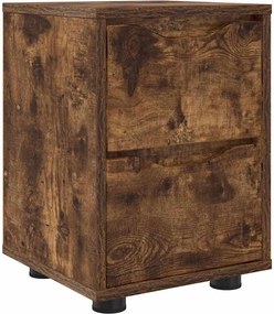 vidaXL Noptieră Stejar fumuriu 30,5 x 30 x 43 cm Lemn compozit