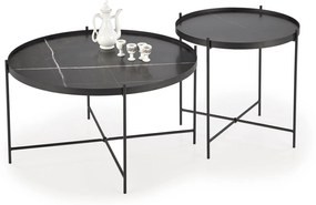 Set 2 buc. măsuțe de cafea Julie (negru). 1092451