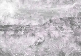 Fototapet - Oraș, acuarelă (147x102 cm)