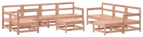 3186576 vidaXL Set mobilier relaxare grădină, 10 piese, lemn masiv Douglas