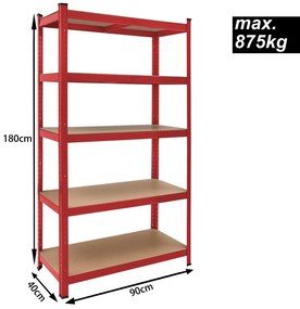 Deuba Raft 180x90x40cm - rosu
