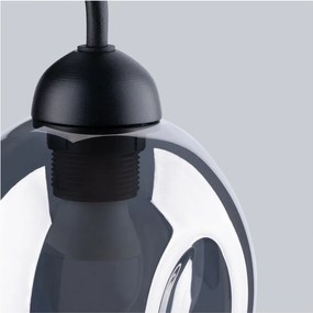 Aplică de perete neagră ø 25 cm Garten – Sollux