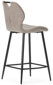 Scaune de bar maro deschis 2 buc. (înălțime șezut 65 cm) Muli – Marckeric