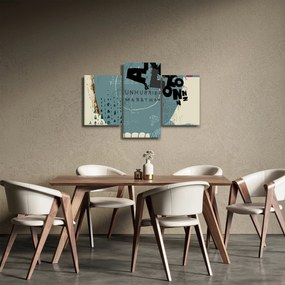 Tablou - Flying balon cu curcubeu (90x60 cm)
