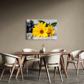 Tablou cu floare galbenă (90x60 cm)