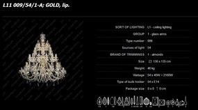 Lustra cu 54 brate cristal Bohemia L11 009/54/1-A
