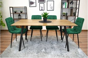Scaun de sufragerie dn catifea Smaragd Luxury