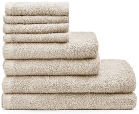 Prosoape de baie bej 8 buc. din bumbac cu uscare rapidă Quick Dry – Catherine Lansfield