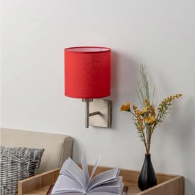 BRILAGI - LED aplică de perete NUBILA 1xE27/60W/230V crom mat/roșu